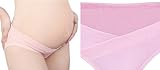 【Lucky sign】産前 産後 妊婦用マタニティマタニティー下着 ショーツ4枚セット 【M】ピンク・アプリコット・イエロー・ブルー
