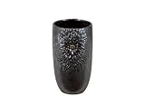 UTC 70819 Small Bronze Ceramic Vase with Embedded Flower Accent [並行輸入品]