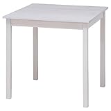 不二貿易 ダイニングテーブル ディアス パイン材 幅75×奥行75cm ホワイト 97394