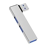 USBハブ マルチポート ノートパソコン3ポート用 USB HUB USB ハブ 3-IN-1 ハイスピード USB 3.0 /2.0ポート拡張 5Gbps高速転送 ドッキング ステーション 多機能プラグイン コンピュータ U ディスク Windows、FOR Chromebook、FORPS-4、Mac-Bookなどに適用 (USBハブ シルバー)