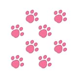 ForzaGroup 肉球 カッティング ステッカー シール 足跡 猫 犬 かわいい 車 防水 8個セット (12-01)