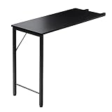 サンワダイレクト シンプルデスク専用サブデスク 幅40×奥行90cm ブラック 100-DESKF049BK