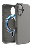 【elago】 iPhone 16 対応 ケース MagSafe 対応 シリコン 耐衝撃 スマホケース 指紋 防止 サラサラ マグセーフ シリコンケース [ iPhone16 アイフォン 16 対応 ] MAGNETIC SILICONE CASE ミディアムグレー