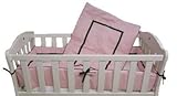 Baby Doll Bedding Hotel Style Mini Crib/ Port-a-Crib Bedding Set, Pink by BabyDoll Bedding
