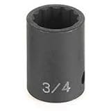 グレー空気圧1 / 4 "ドライブX 1 / 4 " Deep Impact duo-socket- 12ポイント89108d