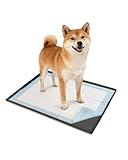 Pawtasy 犬 トイレトレー シリコン 犬 トイレ ワイド 幾何学模様 ペットトイレ 滑り止め 防水 薄型 犬 おしっこトレー ペット（濃い灰色，78x56cm）