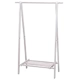 不二貿易 木製ハンガー ジョイント 幅100cm ホワイト 12971