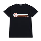 GulfストライプTシャツ S ブラック