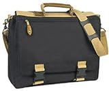 DDI 1474002 Deluxe Expandable Portfolio - Black- Khaki Case Of 12