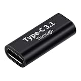 USB C メス - メス アダプター - Type-C メス - メス アダプター |高速充電とデータ転送拡張機能、最大 10GBbps レートをサポート | C タイプ アダプター PC、ラップトップ、充電器、電源用高速充電
