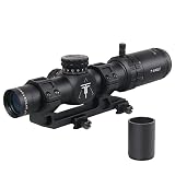 T-EAGLE ライフルスコープ EO1.2-6x24WA 可変倍率 ショートスコープ (ワンピースマウント付)bk