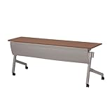 TOKIO NTTホールディングテーブル 棚無 パネル付 W1800×D450×H720mm NTT-1845PN ダークウッド