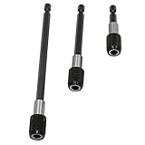 電動ドライバー 六角軸 延長ビット ３種類セット (1／4インチ 6.35mm） 60mm 100mm 150mm
