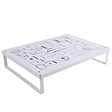 ヒロワールドトレード コンロカバー キッチン収納台 ガスレンジ用 パソコン台 40cm IHクッキングヒーター (white)