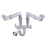 Taleaキッチン二槽シンク流し用の排水管