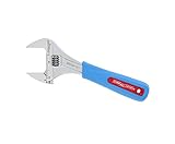 Channellock 8WCB WideAzz Adjustable Wrench with Code Blue Grips, 1-1/2-Inch Opening- 8-Inch Overall 