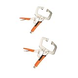 F Fityle C型クランプ バイスグリップ ロッキング プライヤー 鉗子 トング 耐久性 6/11インチ