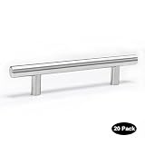 20 Pack 3inch-76mm Hole Centers 5inch-127mm Length Stainless Steel Cabinet Pull Handles Brushed Nick