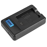Alpha A6000 A6300 A6500 A7r A7 用 LCD シングル充電器 - NP-FW50 バッテリー用マイクロ USB プラグ付きブラックプラスチック USB 充電器 - 4.2 8.4V 電圧 - 1-2A 電流 - 600mAh 出力 - LCD ディスプレイ