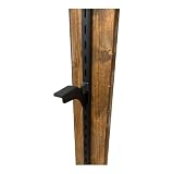 和気産業(Waki Sangyo) 1X4ピラシェル棚受 棚受け金具 1X4材 1枚用 右 84mm ピラシェルシリーズ 棚板 壁面 収納 1枚入 黒 WPS005
