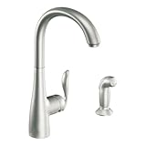 Moen 7790 CSL ARBOR one-handle高円弧キッチン蛇口、クラシックステンレス