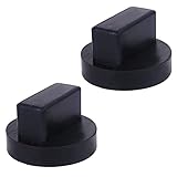 ルボナリエ ジョイントゴム ジャッキパッド ジャッキアダプター リフティングジャッキ ジャックパッド (ブラック 2個 ベンツ)