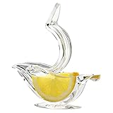 レモン絞り 手動式レモンしぼり レモン絞り器 ハンドジューサー うぐいす型 手動式ジューサー 鳥 mecaponn フルーツしぼり みかん 透明 手作り DIY 柑橘系の果物の絞り 果汁 絞り器 お手入れが簡単