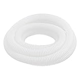 uxcell コルゲートチューブ ワイヤ　フィルター　ホワイト　16x20mm 2.5M長さ