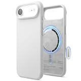 【elago】 iPhone Air 対応 ケース MagSafe 対応 シリコン 耐衝撃 スマホケース 指紋 防止 頑丈 サラサラ マグセーフ対応 シリコンケース カバー [ iPhoneAir アイフォンエアー 対応 携帯ケース ] MAGNETIC SILICONE CASE ホワイト