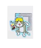 ストロング現場猫ステッカー (レインボーホロ, 5cm)