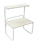 Home-Like 2段レンジラック レンジボード 電子レンジラック レンジ台 レンジ収納 キッチンラック キッチン雑貨 調味料棚  おしゃれ 便利生活 キッチン用品 プリンター置き棚 デスク上ラック キッチン用小物置き棚 ホワイト 幅60