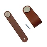 B Blesiya 2個　高品質　スーツケースハンドル　引き出し　キャビネット　革ハンドル　ノブ　　