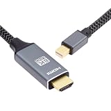 NFHK Mini DisplayPort 1.4ソースからHDMI 2.0ディスプレイ 8K 60hz UHD 4K MINI-DP - HDMI オスモニターケーブル。