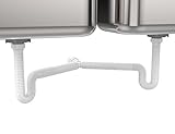 EasyDrain Ref. 505 Double Expandable & Flexible 1-1/2" P-trap [並行輸入品]