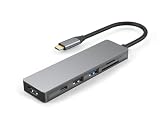 USB C ハブ アダプタ 5-in-1 4k hdmi GADEBAO マルチポート usb ハブ type-c【4K HDMI出力+USB3.0/2.0ポート+SD&TFカード スロット搭載】対応type c ハブ MacBook Pro/Air、ipad Pro、iPhone15pro、Dell、Huawei Matebook、Surface GoなどUSB C デバイス対応 タイプc ハブ