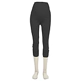 iLeg スパッツ レギンス マタニティ 5分丈 7分丈 薄手(7分丈くしゅくしゅ/FREE(S-L), ブラック)