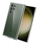 Galaxy S23 Ultra 5G SC-52D SCG20 ケース カバー ストラップホール ソフト クリア 耐衝撃 薄型 軽量 透明 TPU ケース(Galaxy S23 Ultra 5G SC-52D SCG20透明)