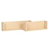 arne 壁掛け棚 ウォールラック シェルフ 大小同色2個セット 薄型 WallBoxSeven Ftype ナチュラル