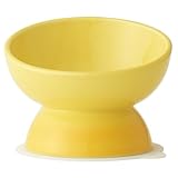 スケーター (skater) 短頭犬用 食器 陶磁器製 ペット餌入れ 幅広 マット付 イエロー CHOB3