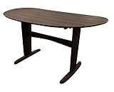 関家具(Sekikagu) ダイニングテーブル ダークブラウン 幅135×奥行80×高さ70cm 半円テーブル 232938
