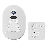 ALLCACA　WIFIビデオドアベル　ワイヤレスチャイム　送信機　写真を撮れ　呼び出し　ホワイト