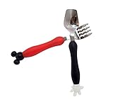 Misula 2 In 1 Set Stainless Steel Noodle Falling Prevention Non-slip Baby Spoon Fork Kit with A Port