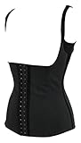 iLoveSIA (アイラブシア) レディーズ 補正コルセット ボディスーツ 天然ラテックス 黒 5L(3XL実物サイズタグ)