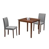 ダイニングテーブルセット 2人掛け用 75cmテーブル コンパクト 3点セット ファブリック mac75-3-beka342wnlgy メラミン化粧板 木製 北欧風 単身 布地 シンプル モダン 省スペース 食卓セット カフェ風 6s-2k