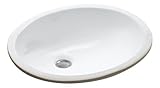 KOHLER K-2209-0 Caxton Undercounter Bathroom Sink, White [並行輸入品]