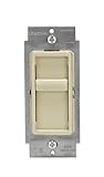 Leviton 6672-1LI SureSlide Universal 150W LED/CFL Incandescent Slide-To-Off Dimmer, Ivory [並行輸入品]