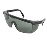 uxcell ゴーグル　保護メガネ　半リムプロテクター　男性　工場ラボ用　ブラック