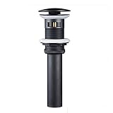 votamuta 1 5 / 8 "バスルーム蛇口Vessel洗面化粧台シンクPop Up Drain Stopper ブラック VO093003-4