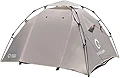 クイックキャンプ QUICKCAMP 2021年旧仕様品 ダブルウォール ワンタッチテント 3人用 インナーテント付き ウォームグレー QC-DT220_21 WGY