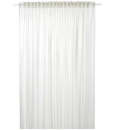 Amazon｜IKEA イケア レースカーテン1組 ホワイト 145x250cm m70232332